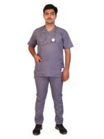 Luxe Men's Grey Scrubs