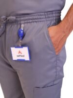Luxe Men's Grey Scrubs - Image 3
