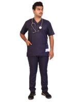 Luxe Men's Navy Blue Scrubs
