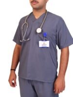 Core Men's Grey Scrubs - Image 3