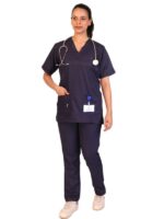 Luxe Women's Navy Blue Scrubs