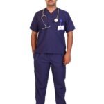 Core Men's Navy Blue Scrubs