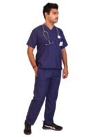 Core Men's Navy Blue Scrubs - Image 2