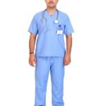 Core Men's Light Blue Scrubs